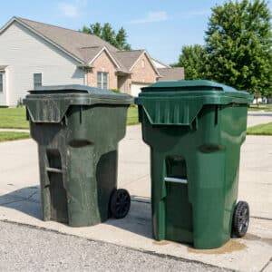 how to sanitize trash bin macomb county