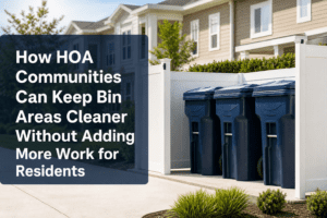 Clean bin area in HOA community