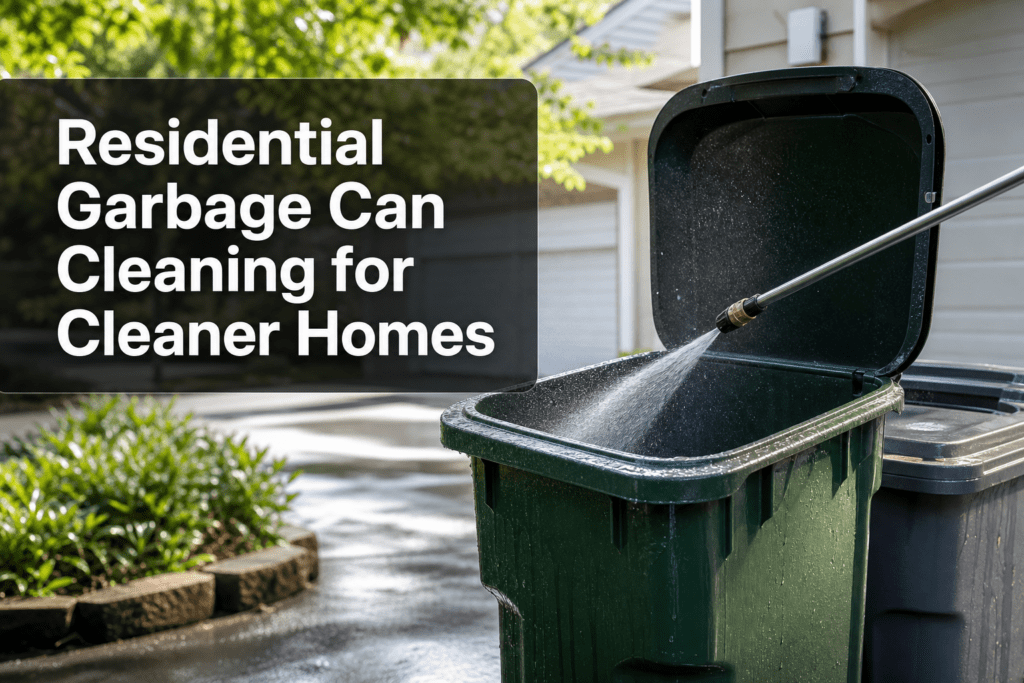 Cleaning garbage cans for healthier homes